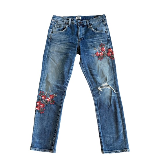 Citizens Of Humanity Denim - Citizens of Humanity Women's Vintage Embroidered Emerson Slim Boyfriend Jean‎ 24